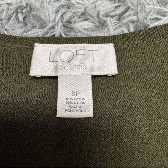 Ann Taylor LOFT Petites Green Sweater Size Small - Picture 3 of 6